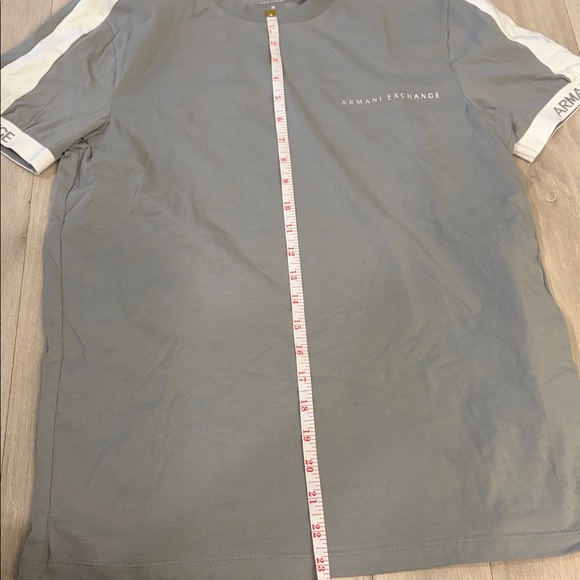 Armani Exchange Light Gray Short Sleeve Tee - Picture 5 of 6